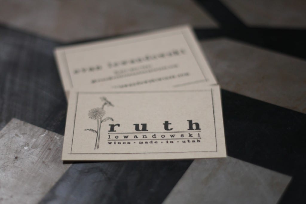 Black ink on kraft paper custom letterpress business cards