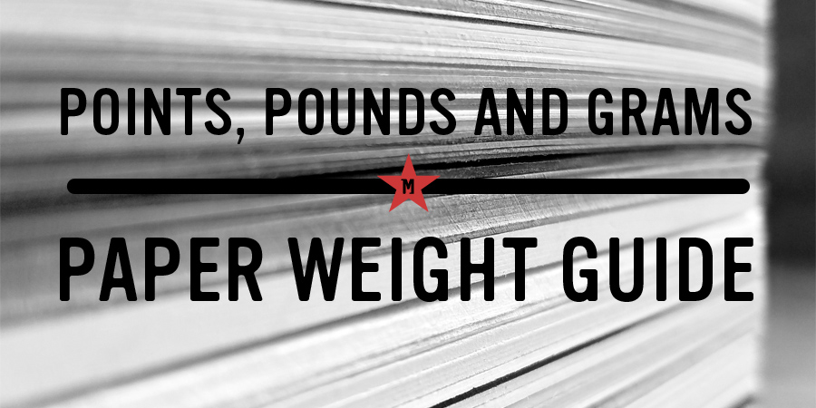 Points pounds and grams How thick is that paper anyway