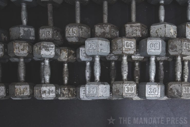 image of weights at The Division Gym, Murray Utah